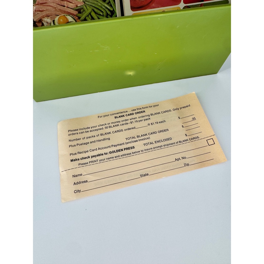Vintage 1971 Betty Crocker Recipe Card Library COMPLETE 672 Cards Green Box - Picture 13 of 14